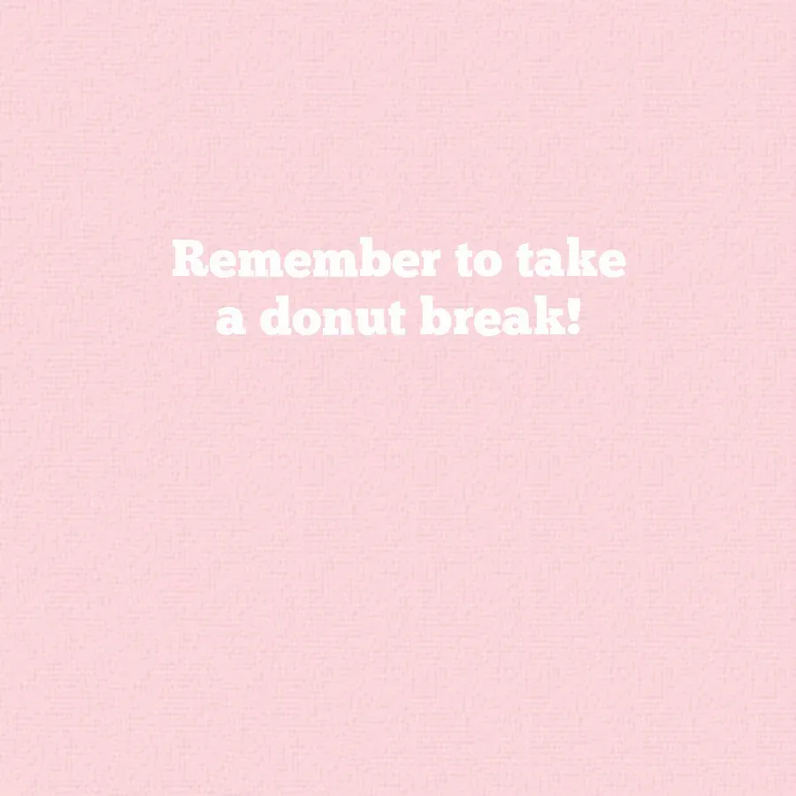 Donut & Coffee card inside right