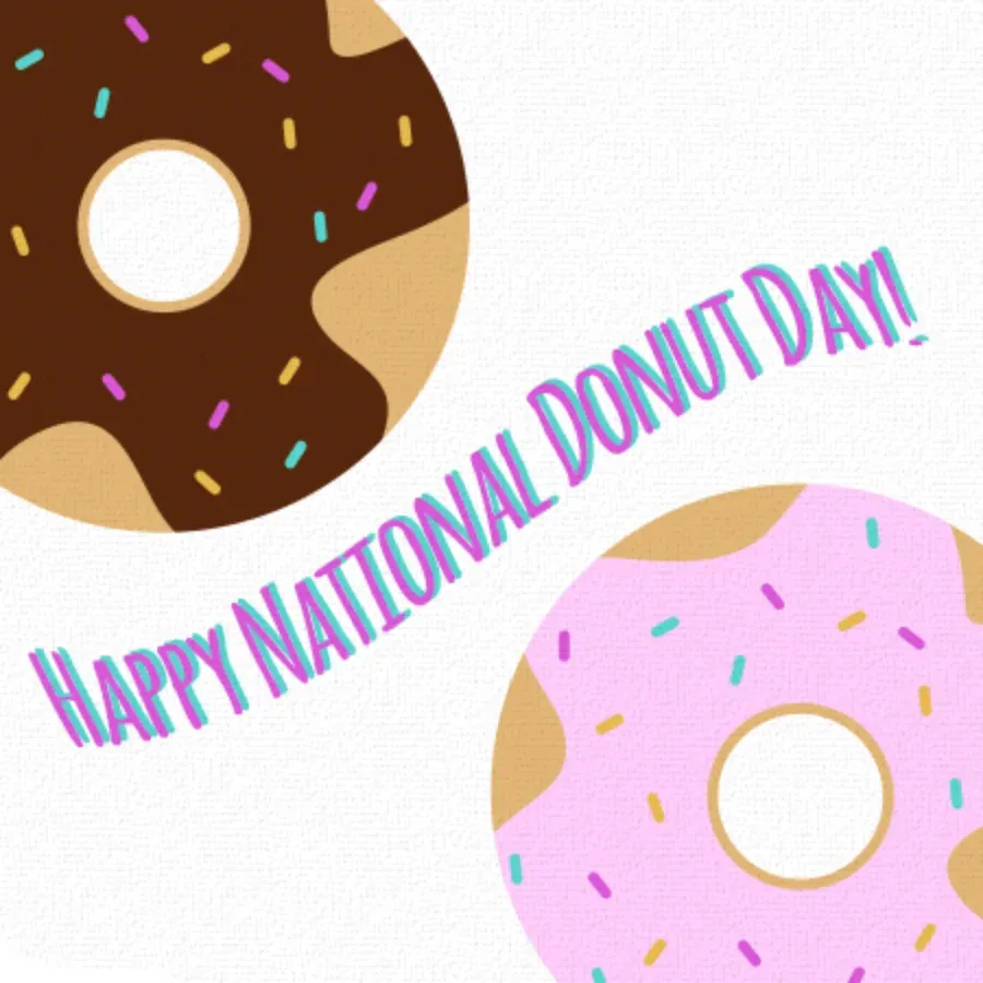 Donuts for Breakfast card front