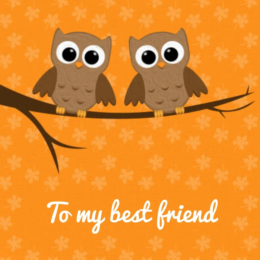 Owl Friends card front