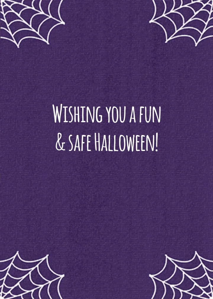 Halloween Candy card inside right