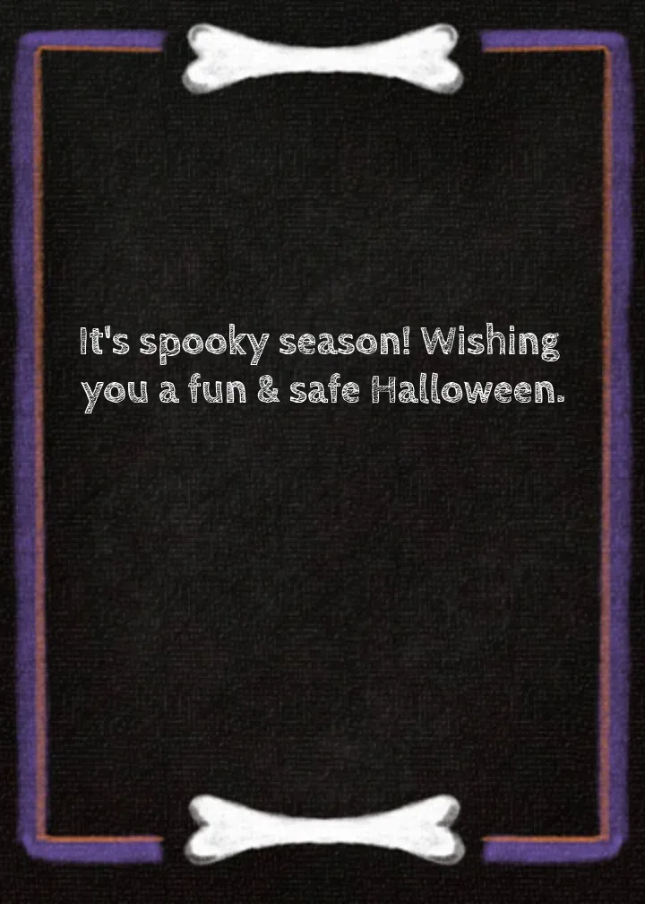 Spooky Season card inside right
