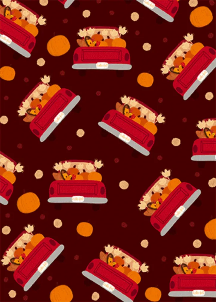 Thanksgiving Truck card inside left