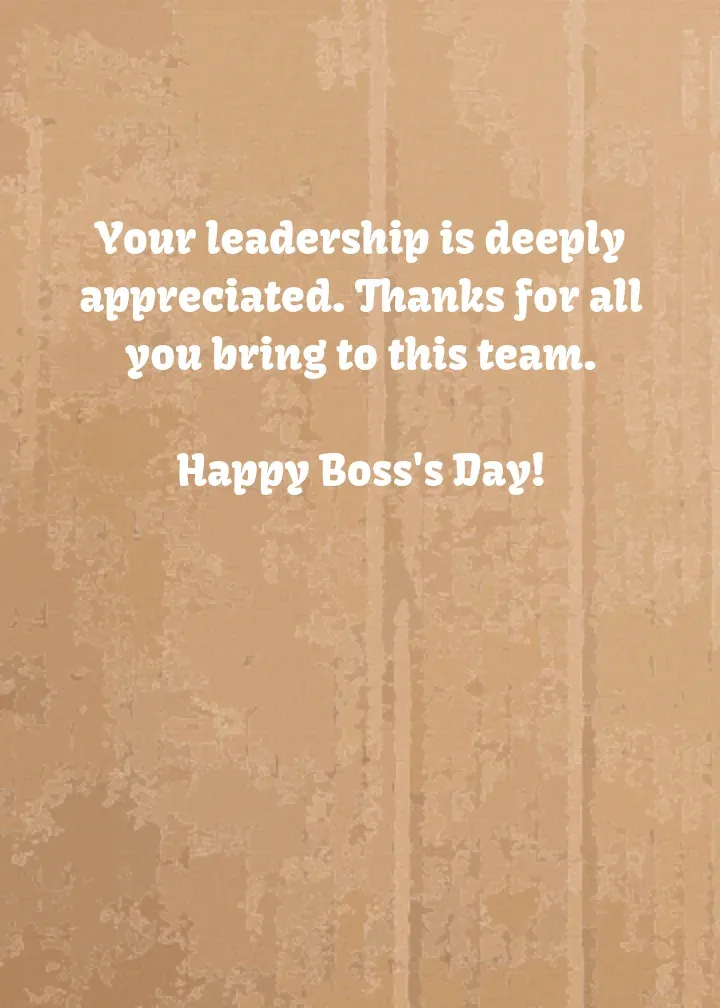 Boss Appreciation Desk card inside right