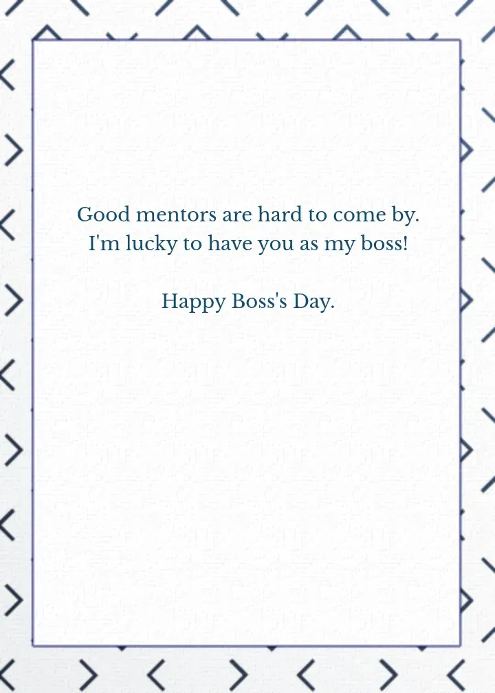 For My Mentor, My Boss card inside right