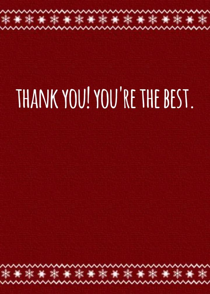 Red Photo Pattern card inside right