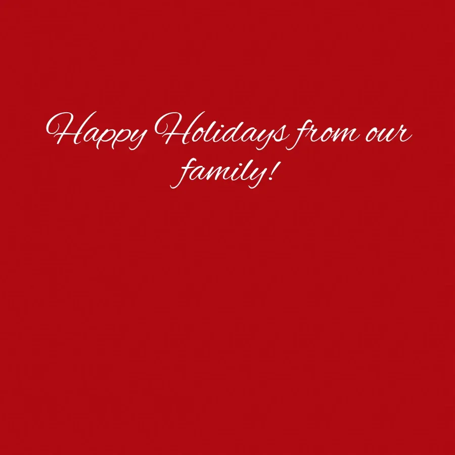 Christmas Ornament Photo card inside right