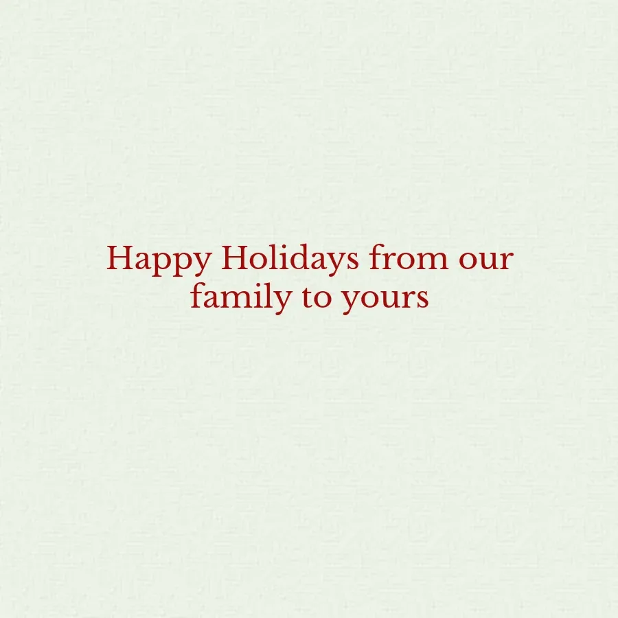 Merry Christmas Photo card inside right