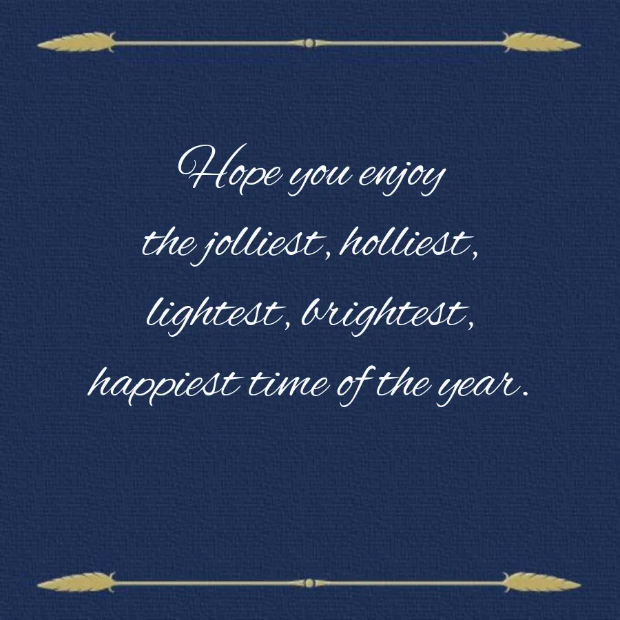 Christmas Horn card inside right