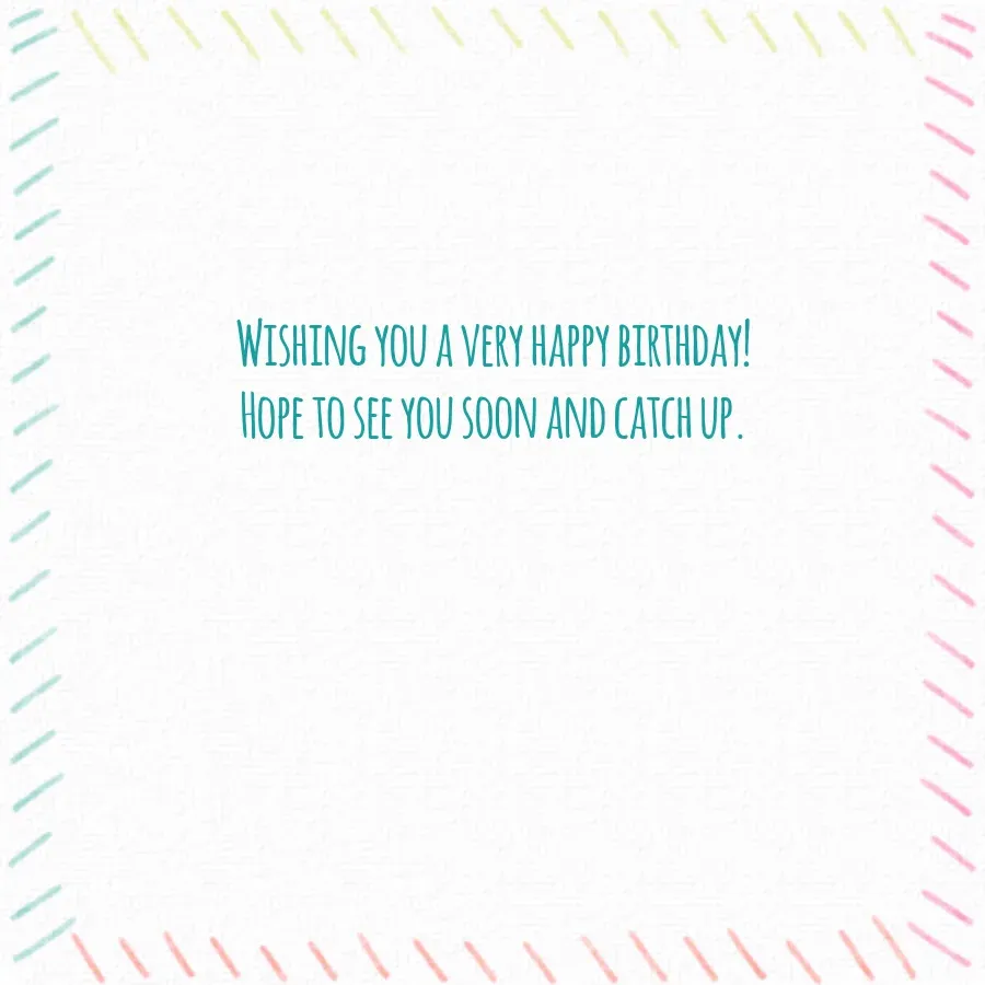 Bright Birthday Candles card inside right