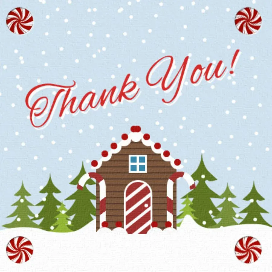 Thanks Gingerbread card front