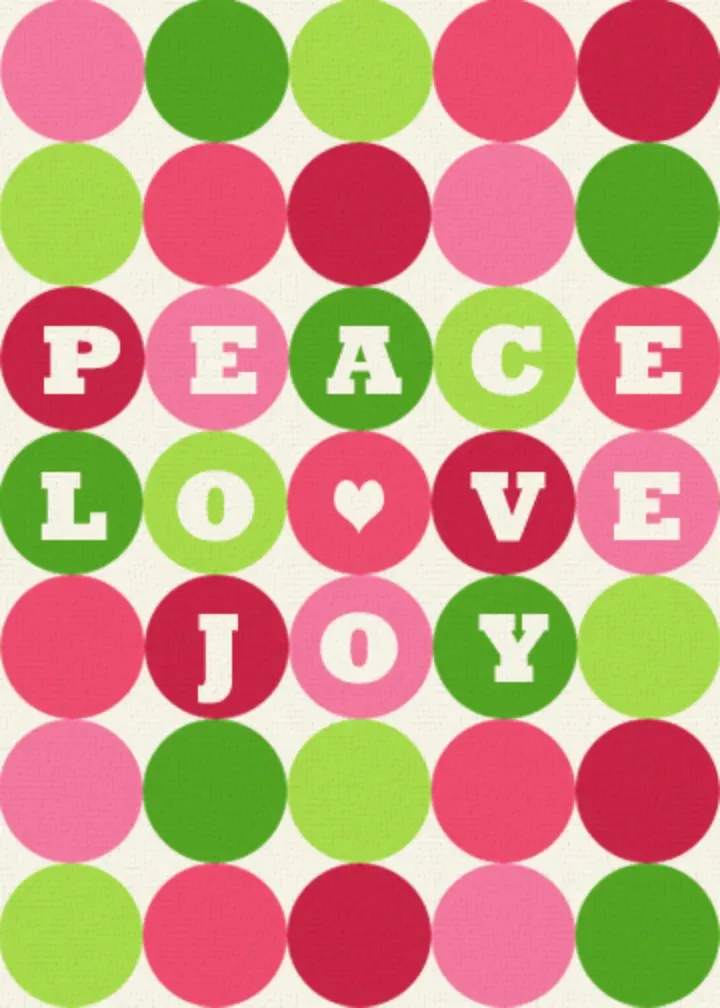 Holiday Candy Dots card front