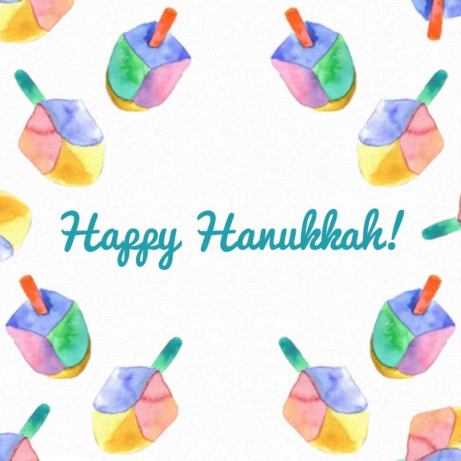 Dreidel Pattern card front