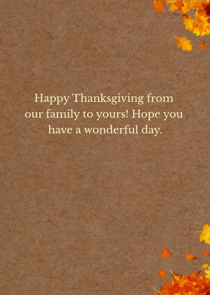 Thanksgiving Photo card inside right