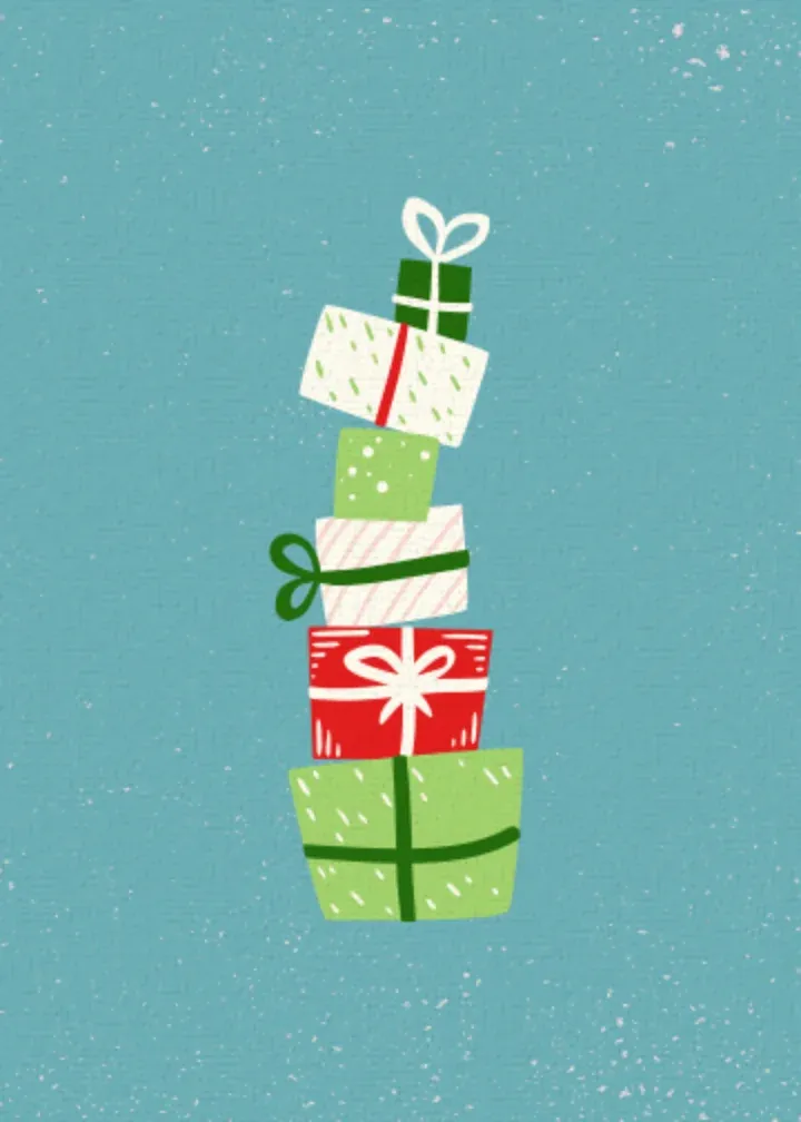 Saint Nicholas card inside left