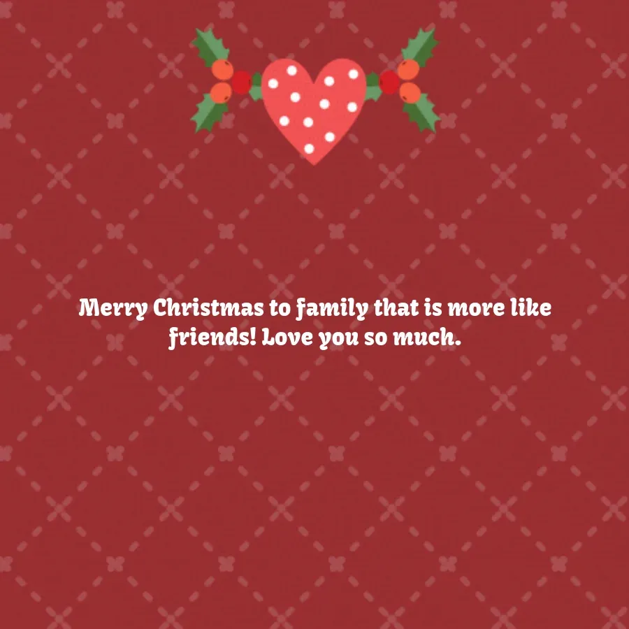 More Than Family card inside right