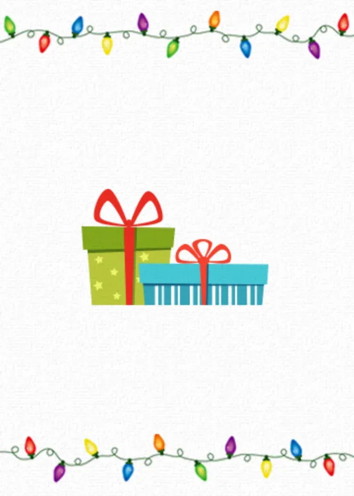 Happy Holidays Coworker card inside left