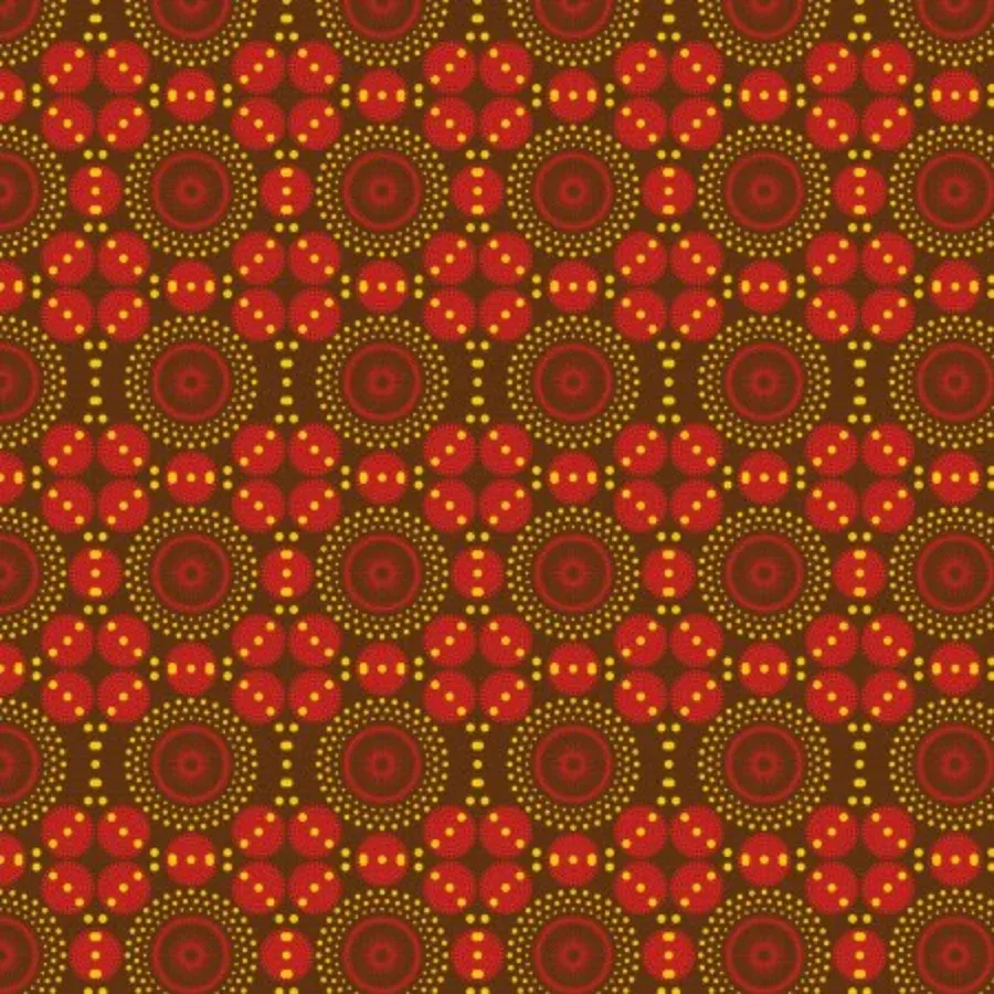 African Pattern card inside left