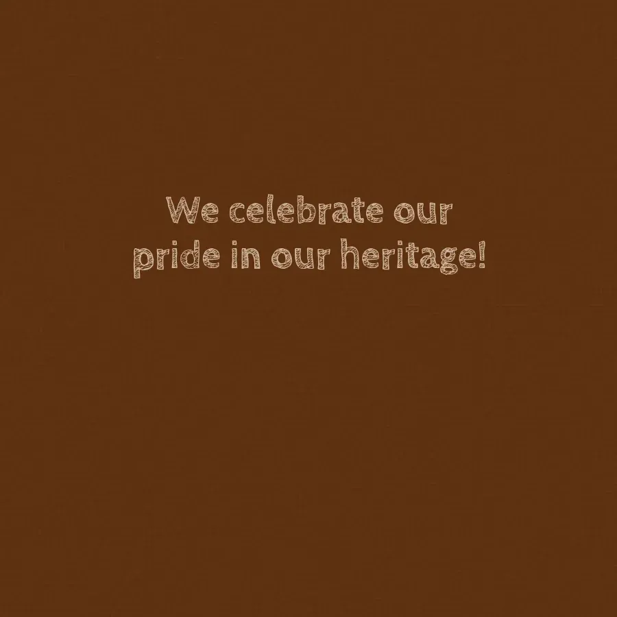 African Pattern card inside right