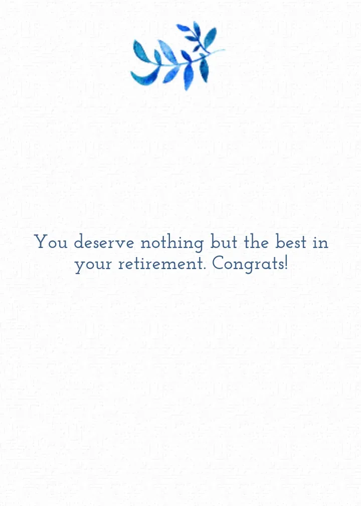 Retired & Admired Watercolor card inside right