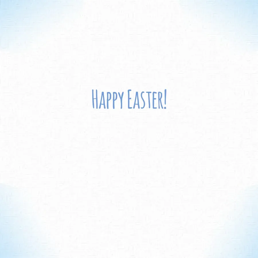 Easter Dove card inside right