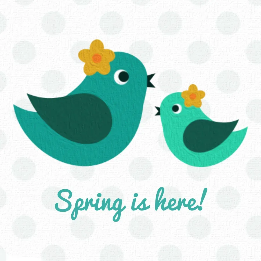 Baby Bird card front