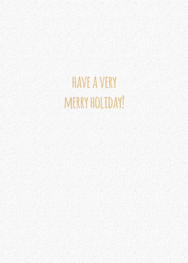 Gold & Silver Lights card inside right