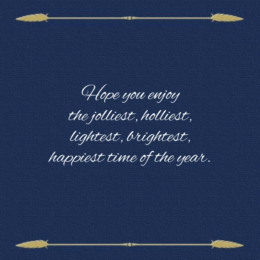 Business Holiday Horn card inside right