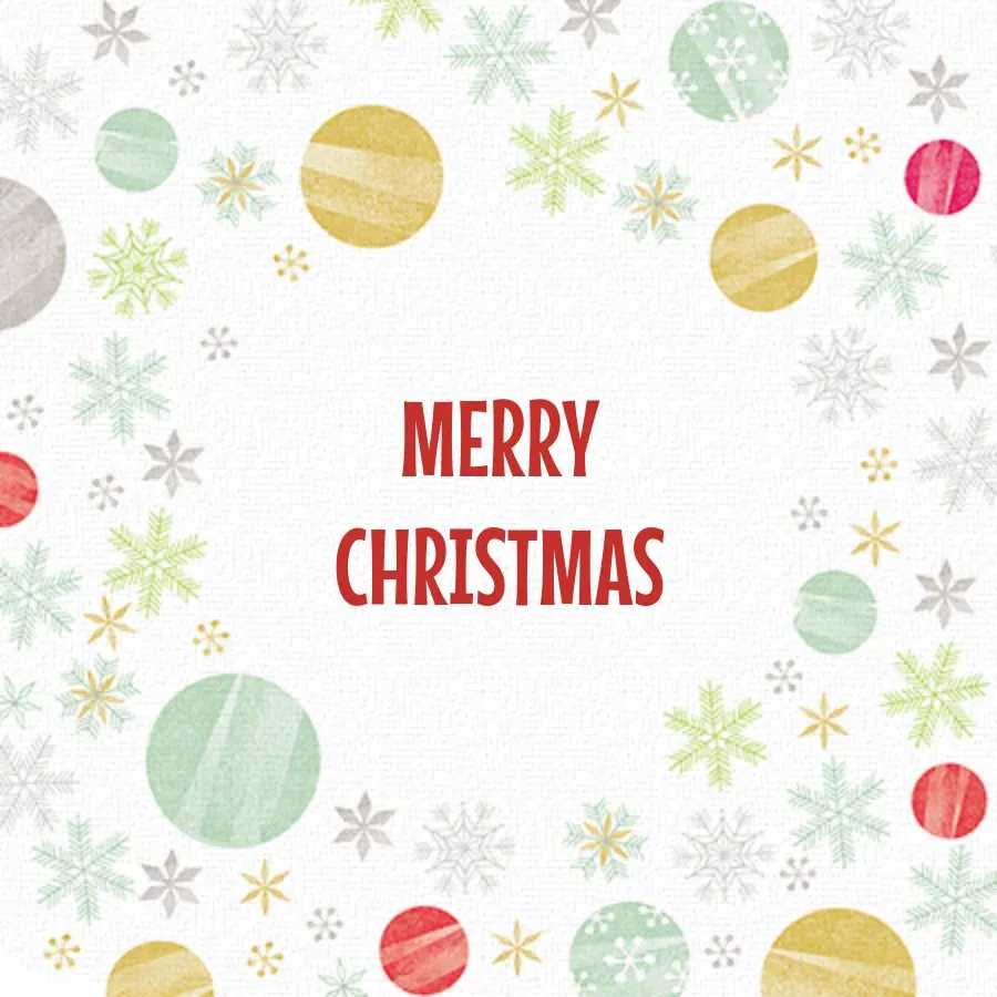 Festive Holiday Ornament card front