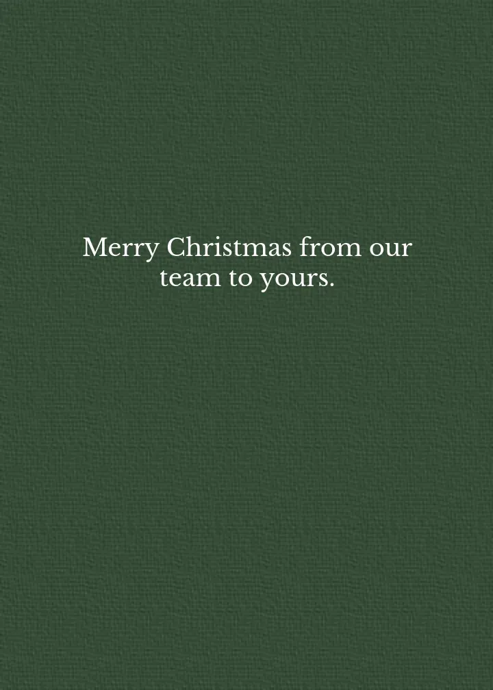 Business Christmas Photo card inside right