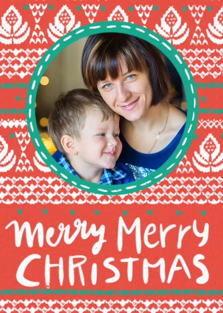 Ugly Sweater Photo card front