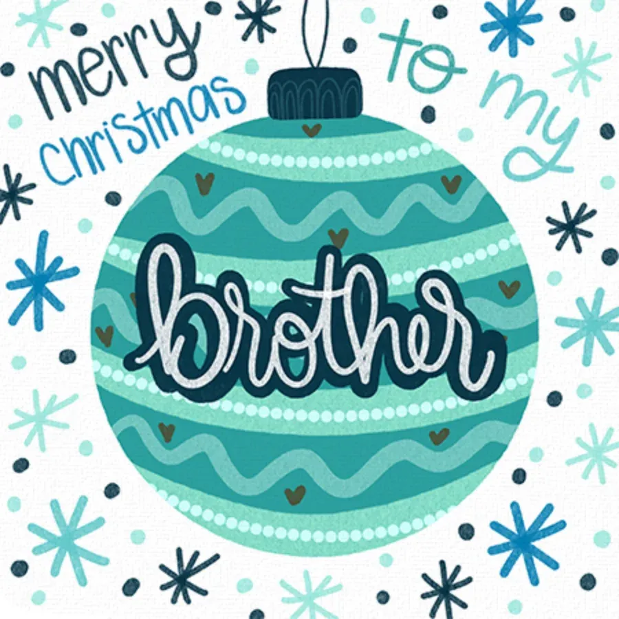 Brother Christmas card front