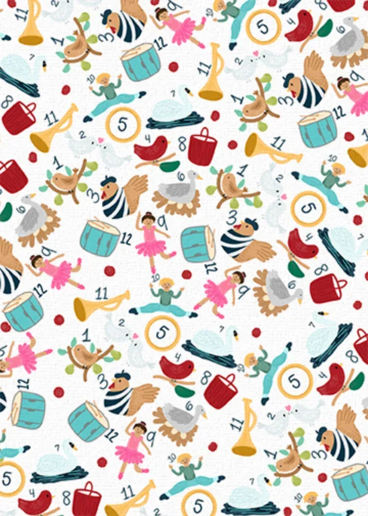 12 Days of Christmas card inside left