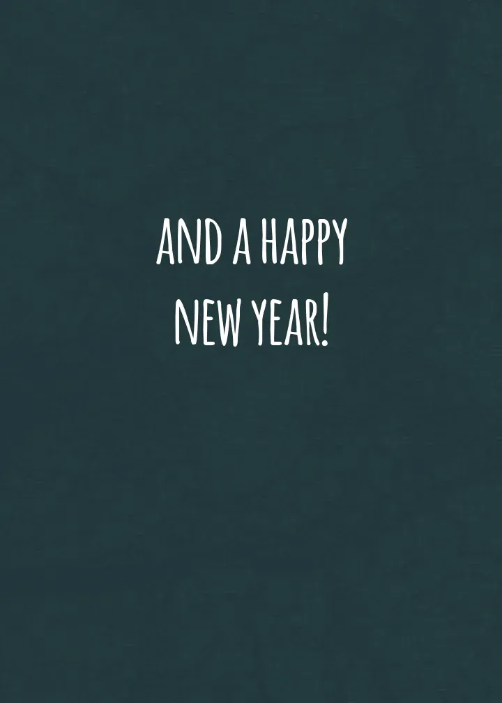 Very Merry Christmas Tree card inside right