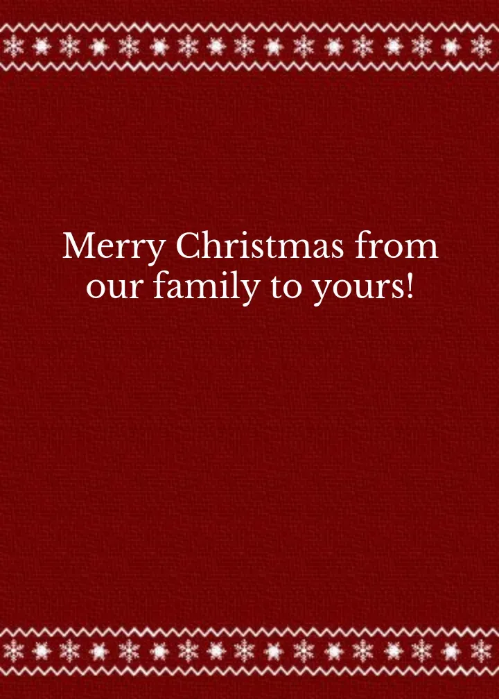 Merry Christmas Sweater Banner card inside right