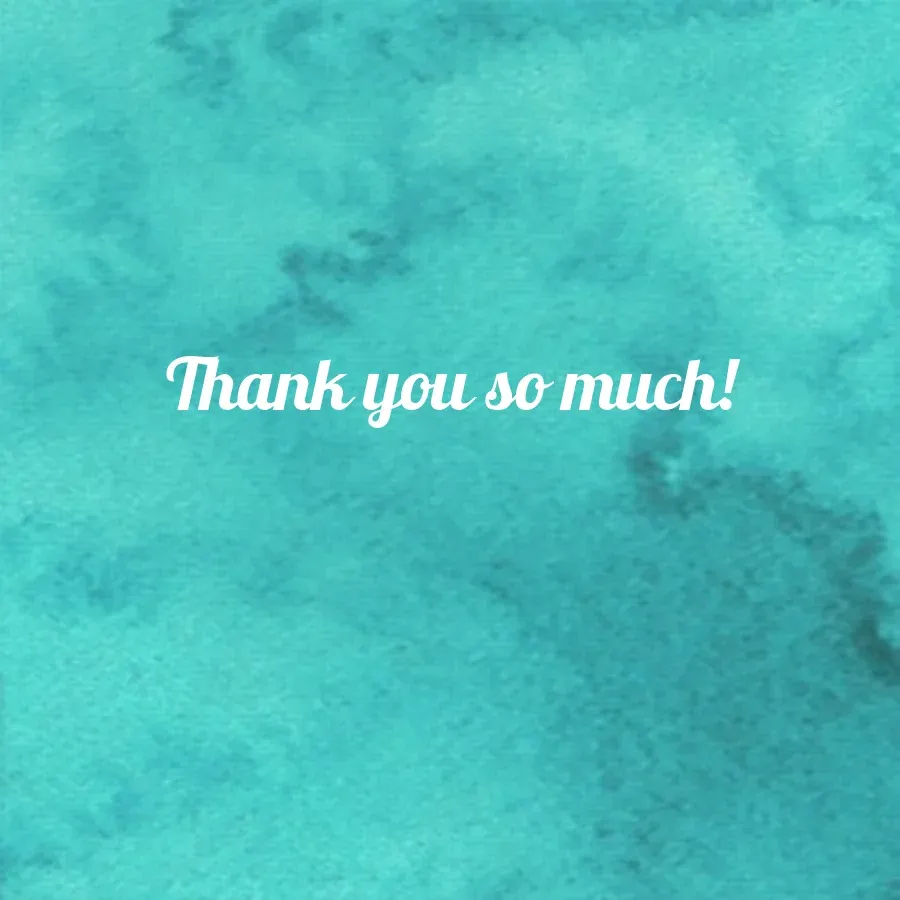 Holiday Penguin Thanks card inside right