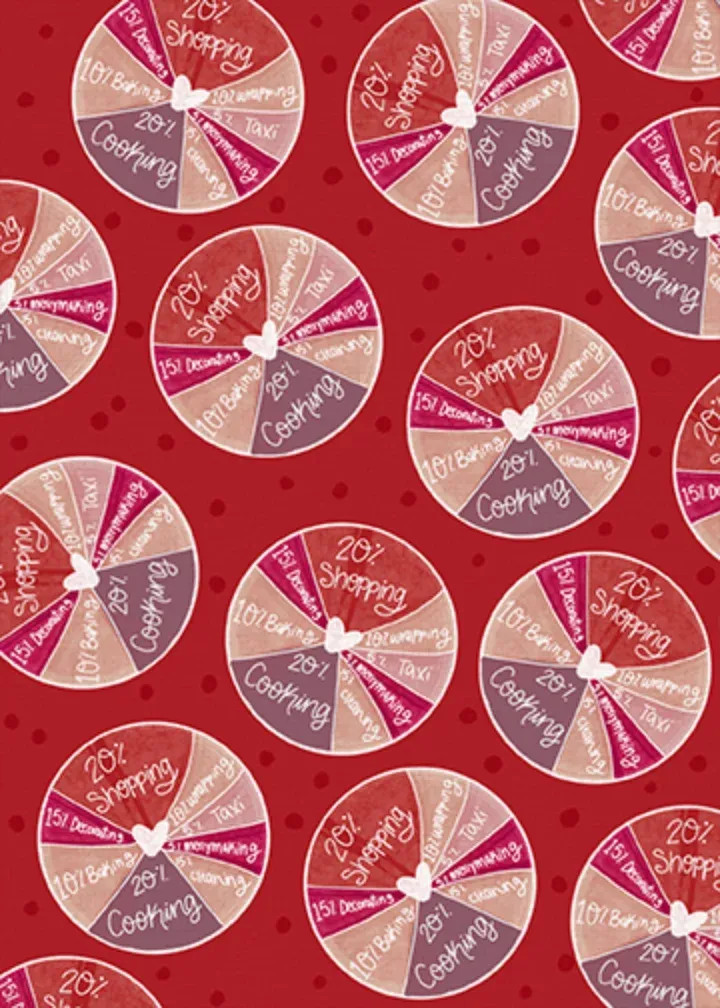 100% Holiday card inside left