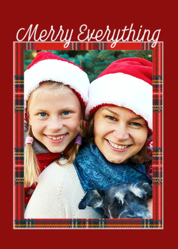 Merry Everything Photo card front