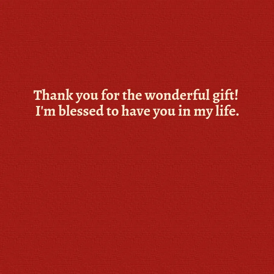 Holiday Angel Thank You card inside right