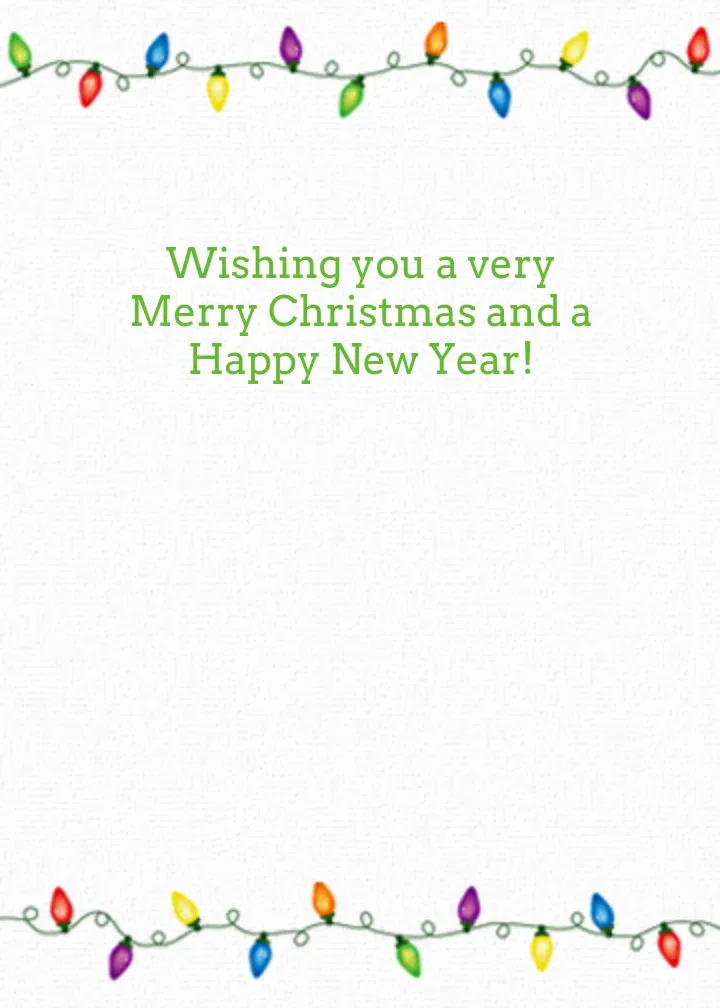 Holiday Coworker Thank You card inside right