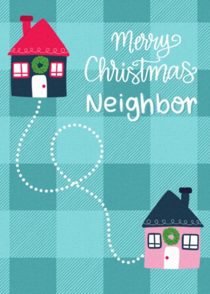 Christmas Neighbor Thanks card front