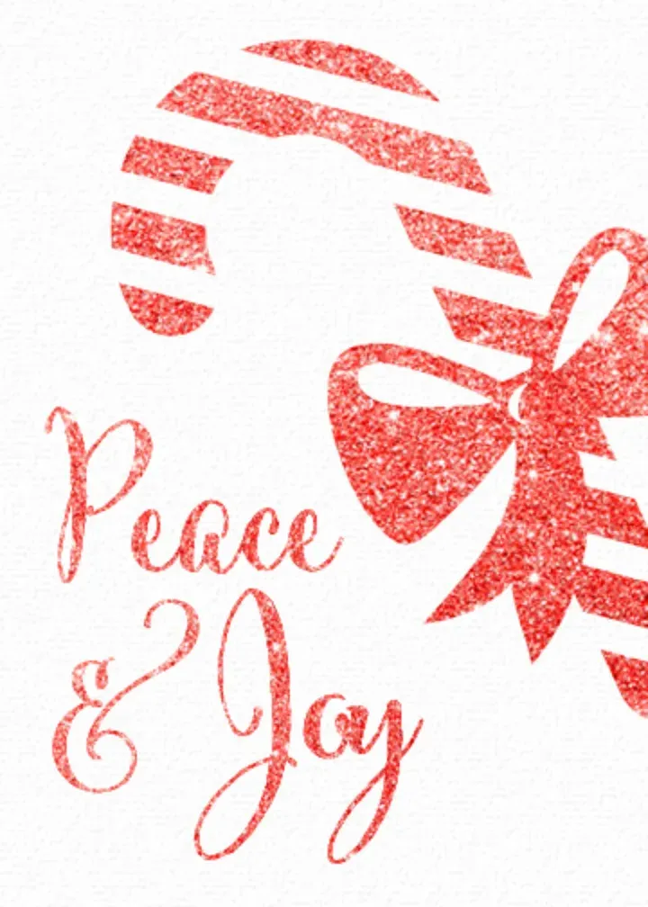 Christmas Peace & Joy card front