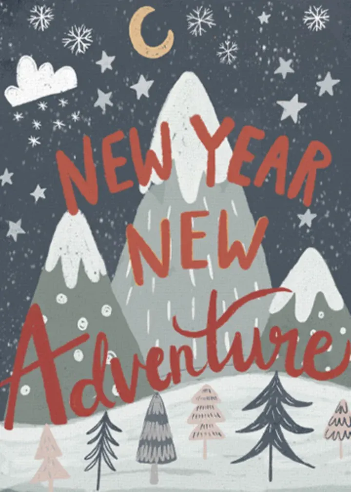 New Year, New Adventure card front
