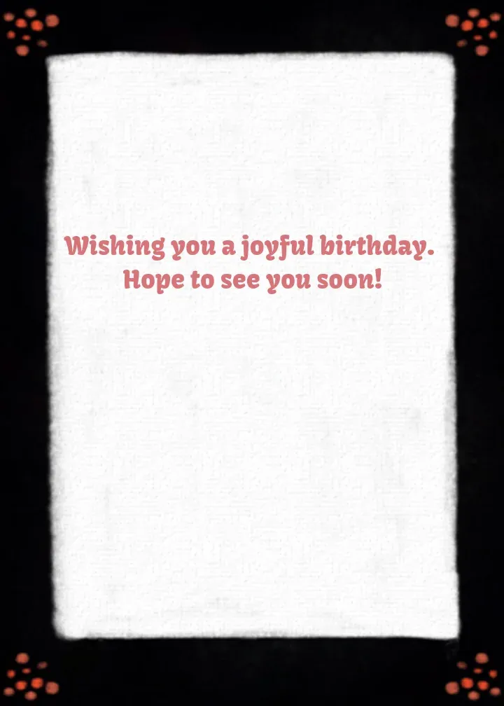 Blessed Birthday card inside right