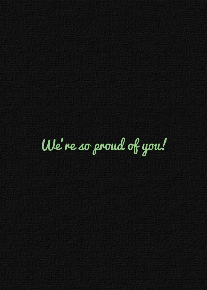 Congrats Color card inside right