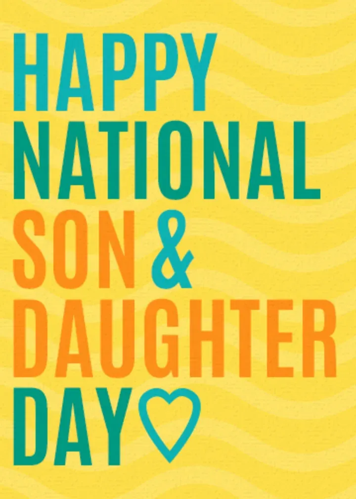 Son & Daughter Day | Aug 11 card front