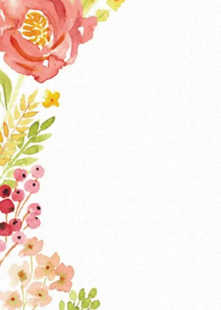 Fall Floral Wedding Thank You card inside left