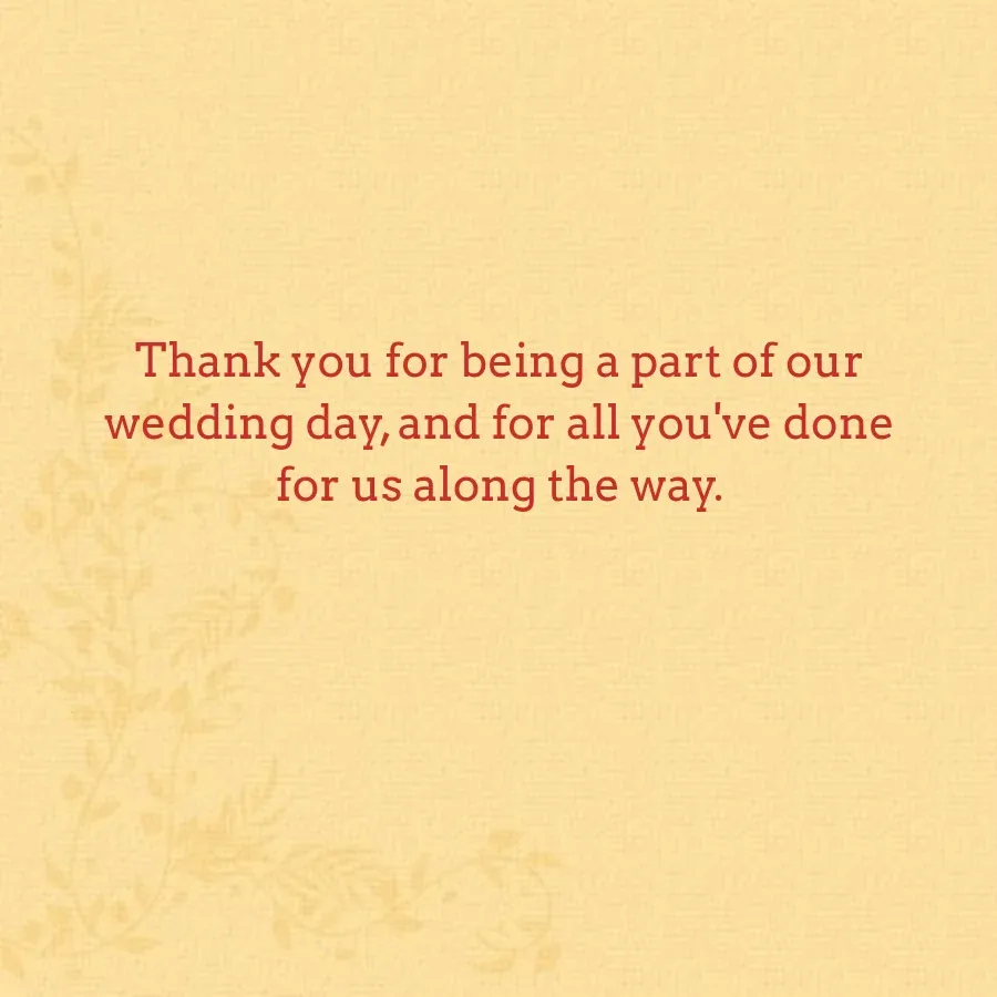 Wedding Vintage Photo Thank You card inside right