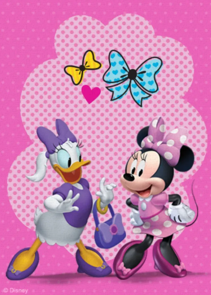 Minnie Mouse Birthday Thanks card inside left