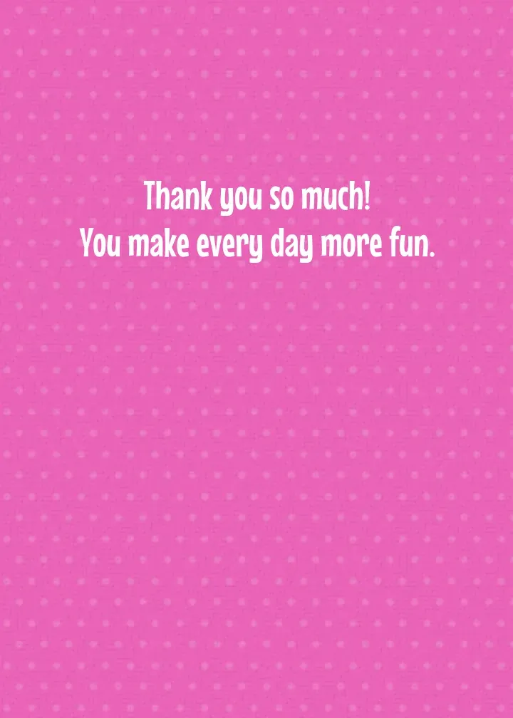 Minnie Mouse Birthday Thanks card inside right