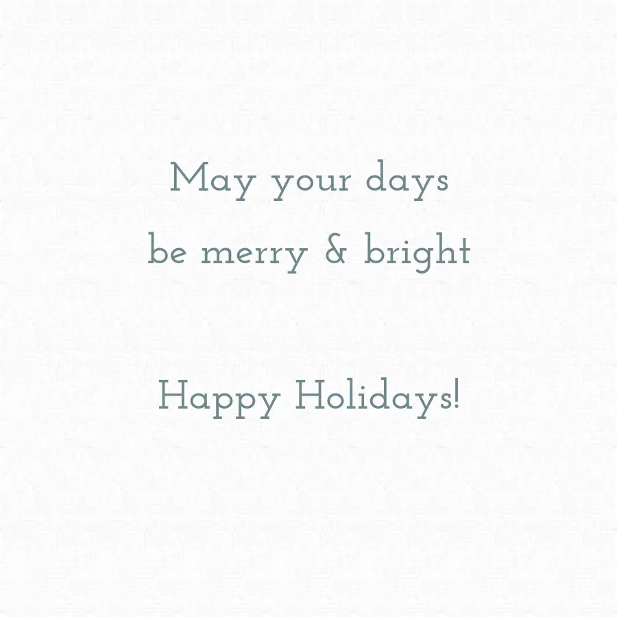 Peace card inside right